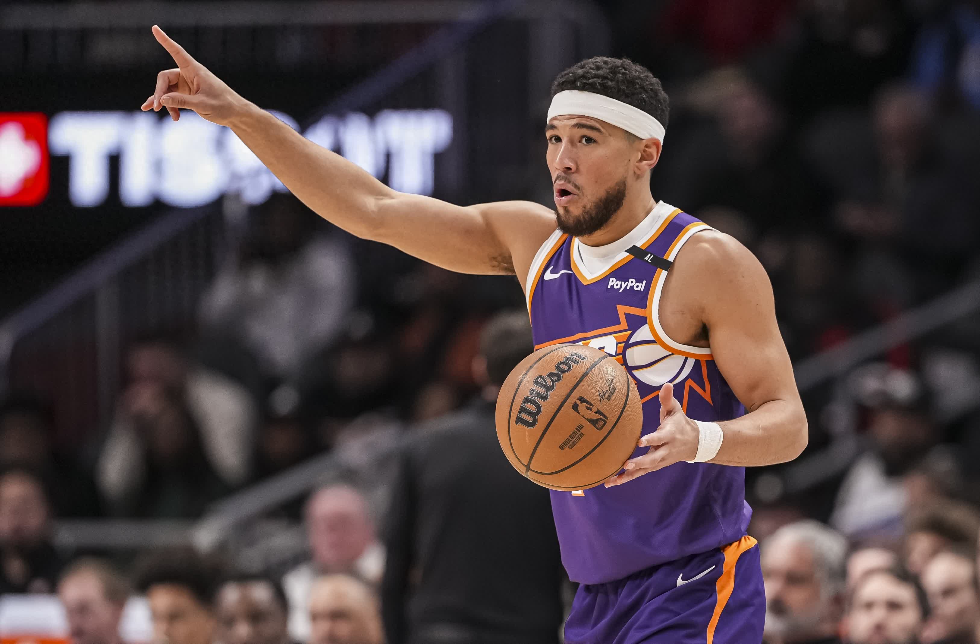 太阳惜败马刺,布克独得40分 太阳惜败马刺,布克独得40分